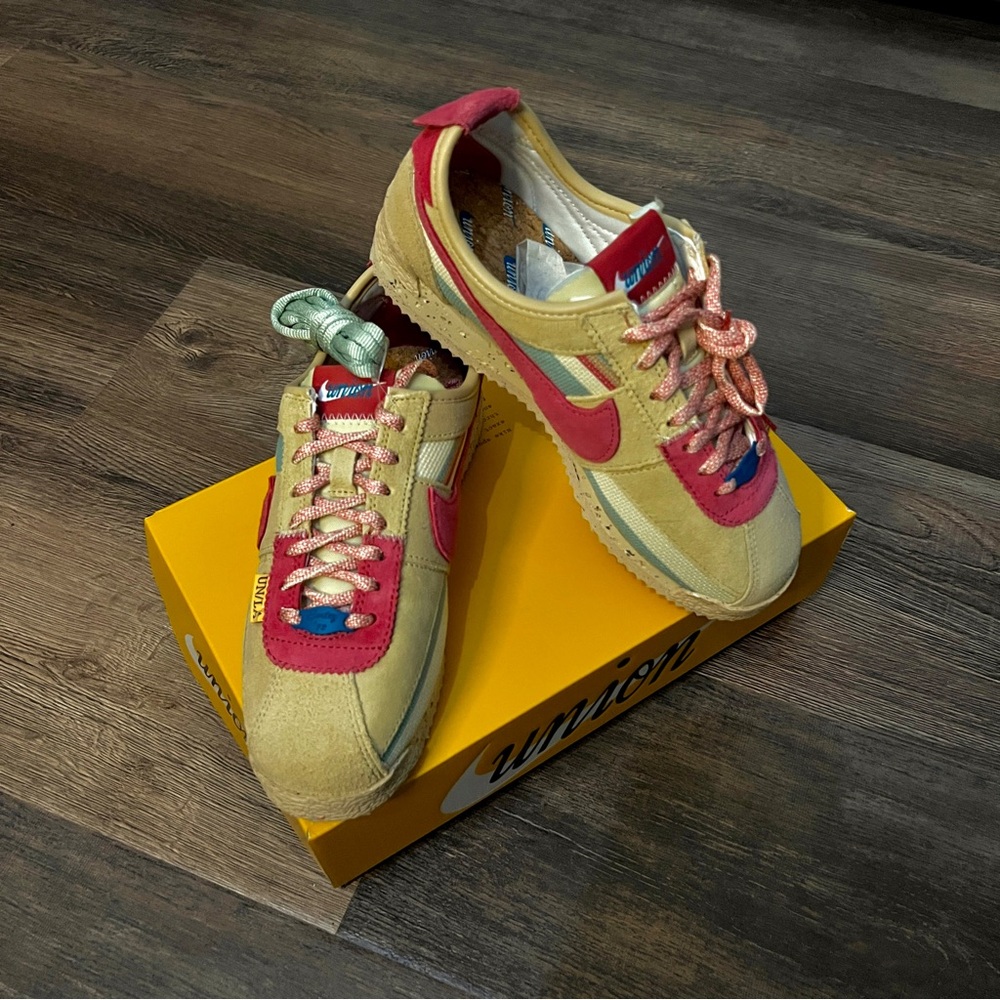 Union x Nike Cortez Beige & Pink Sneakers | Limited Edition Collaboration